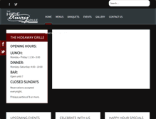 Tablet Screenshot of hideawaygrille.com